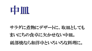砥部焼の中皿